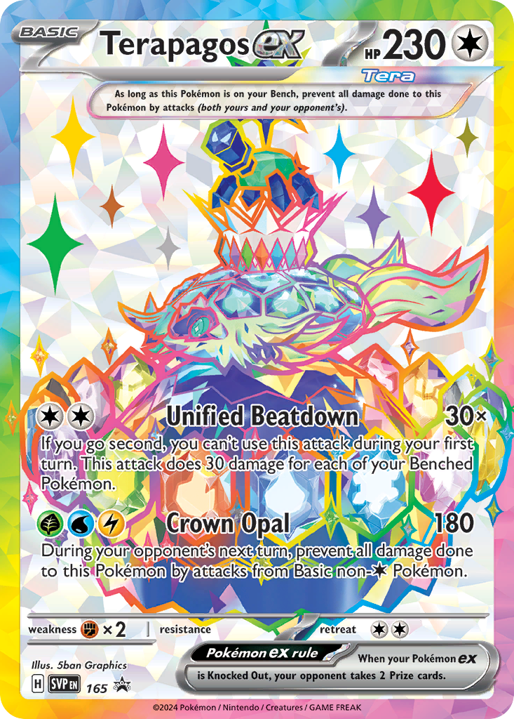 Terapagos ex - 165 - SV: Scarlet & Violet Promo Cards (SVP) - Inglés