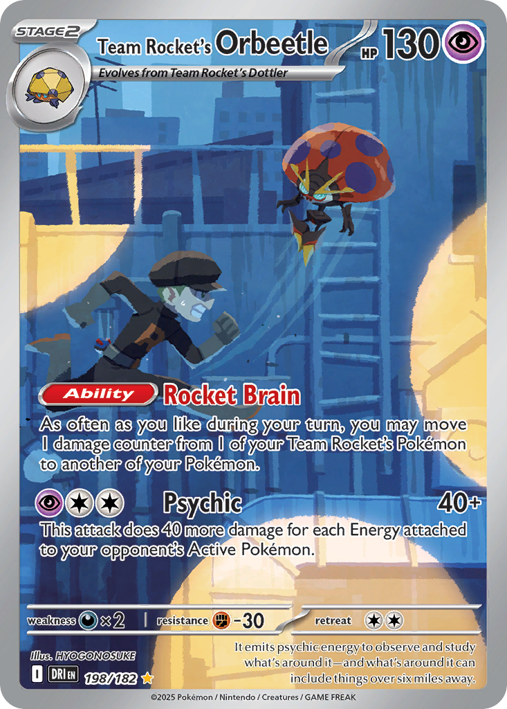 Team Rocket's Orbeetle - 198/182 - Inglés
