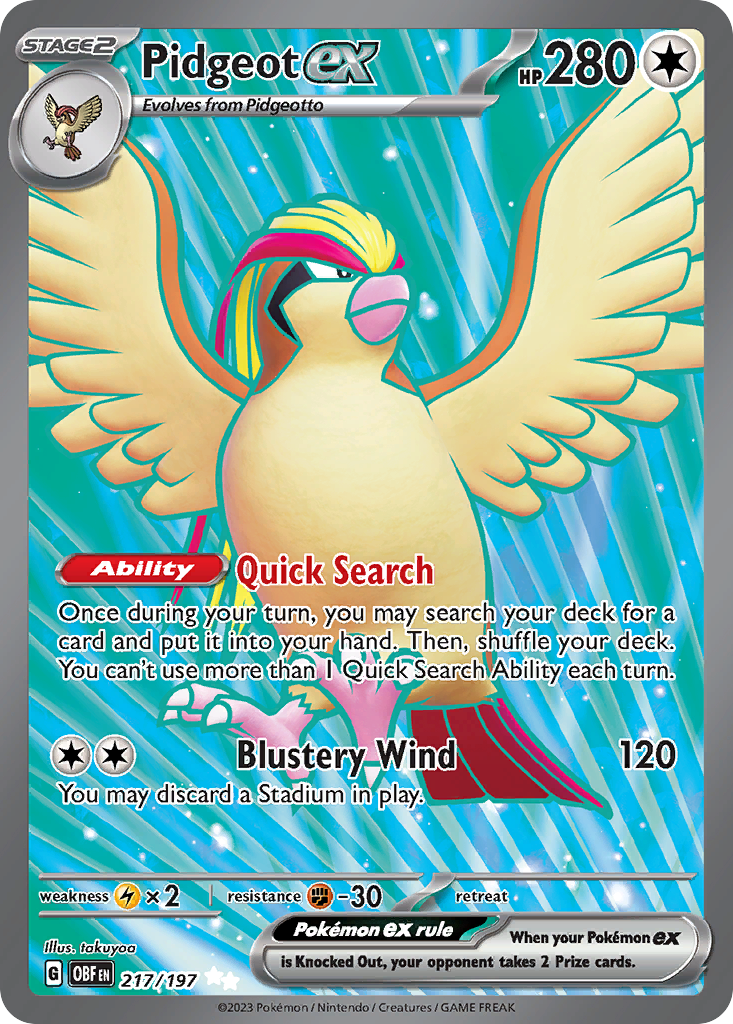 Pidgeot ex - 217/197 - Español