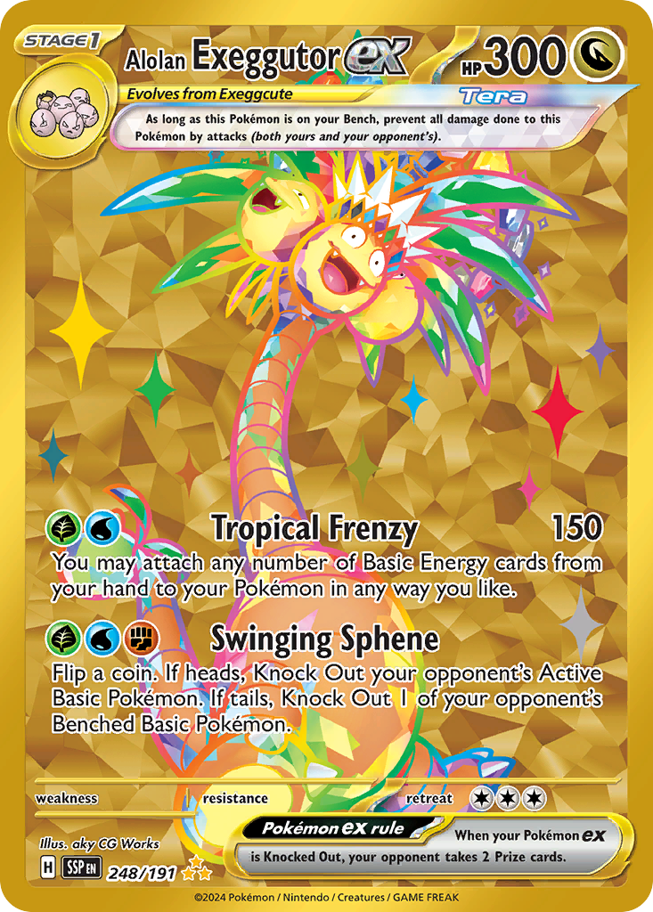 Alolan Exeggutor ex - 248/191 - Inglés