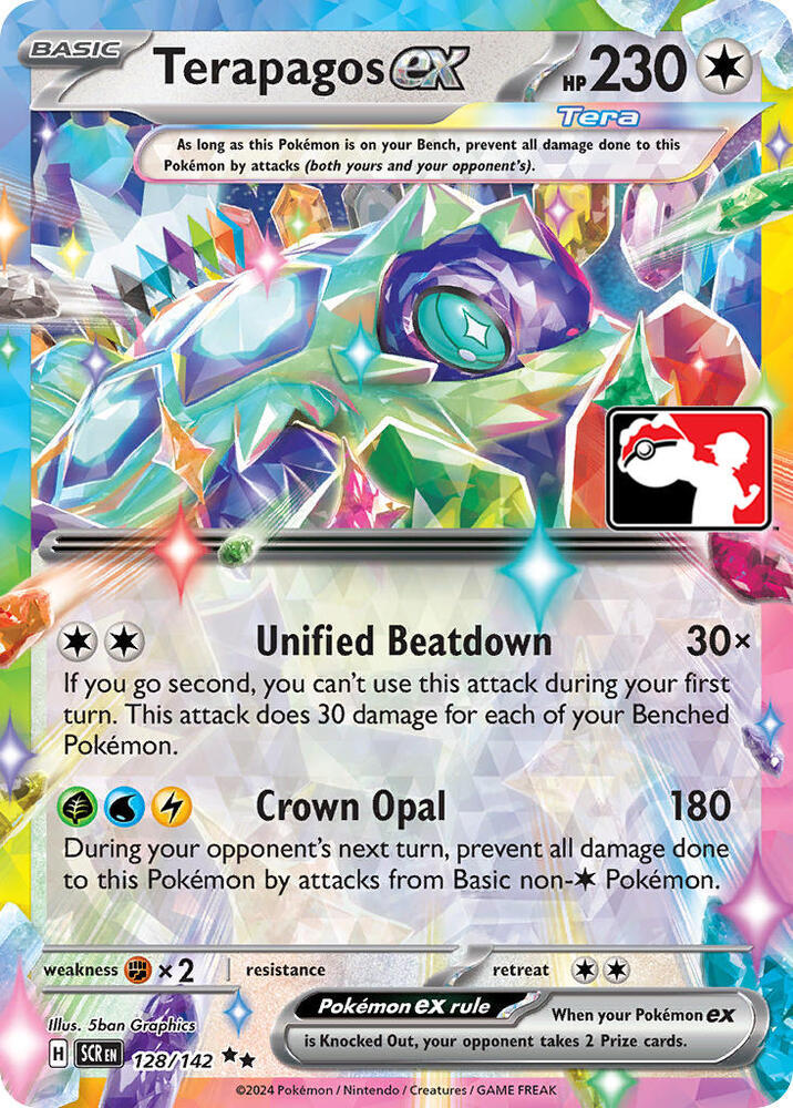 Terapagos ex - 128/142 - Prize Pack Series Cards - Español