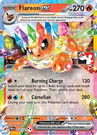 Flareon ex - 14/131 - Prize Pack - Español