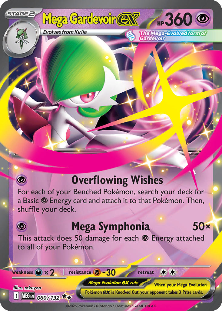 Mega Gardevoir ex - 060/132 - Inglés